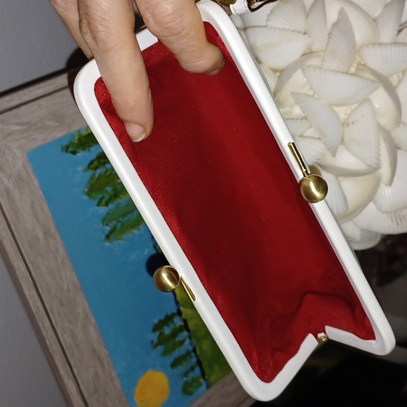 EXCELLENT CONDITION 2005 VINTAGE POPPY FOR PEACE  COACH KISSLOCK WRISTLET - Picture 13 of 17